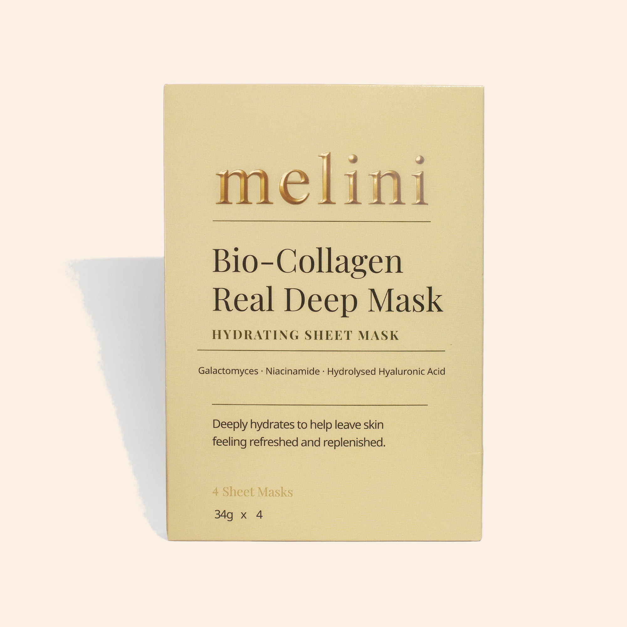 Melini Bio-Collagen Real Deep Mask box — front